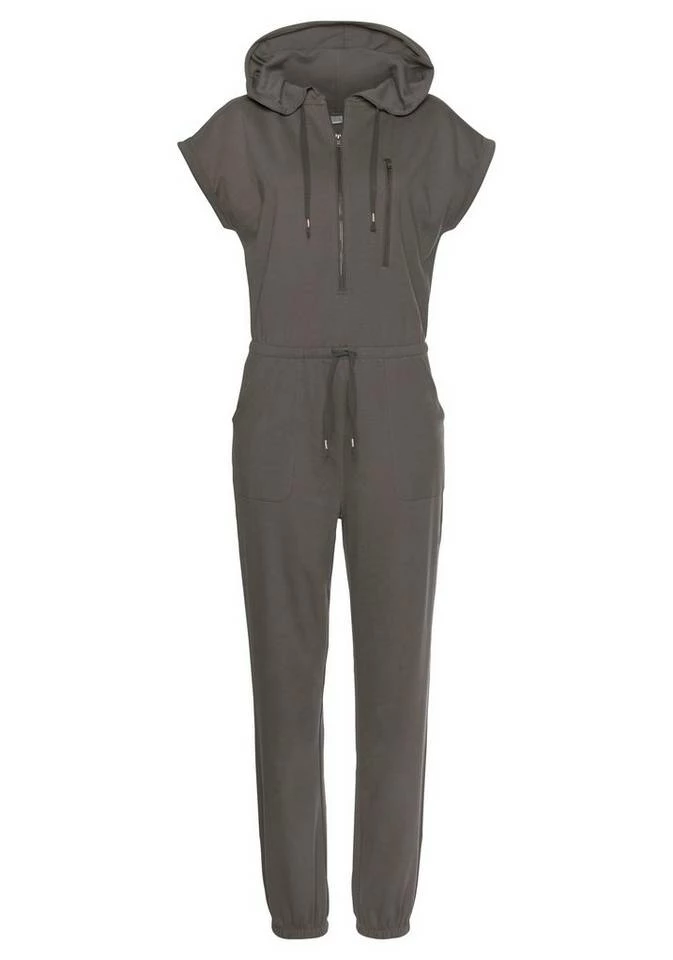 Bench. Overall aus Jersey mit Kapuze Taupe, Schwarz 2 Bench. Overall aus Jersey mit Kapuze Taupe, Schwarz – Bild 2