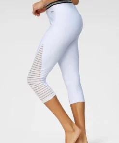 Bench. Caprileggings mit Mesh-Einsatz Schwarz-leo, Nougat-leo, Wei&szlig;-leo -Bench Verkaufsgeschäft 63f4034d 2166 568e 9e9c 7adfb9644cf6