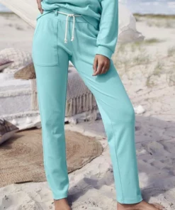 Bench. Homewearhose mit Kordel Türkis, Schwarz