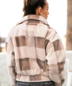 Bench. Fellimitatjacke in karierter Optik -Bench Verkaufsgeschäft 6e404b52 17b9 5826 8f2e 71159956820d