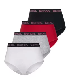 Bench. High-Waist-Slip (4 Stück) mit weichem Logo-Webbündchen Weiß | navy, Rot | navy, Rot | weiß | grau -Bench Verkaufsgeschäft 6ffd2614 fb26 5b64 b38b ad11df3799f6