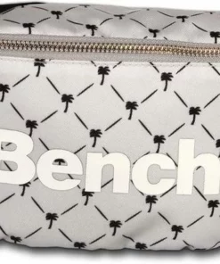 Bench. Gürteltasche »D2OTI303N Bench modische Gürteltasche grau« (Gürteltasche), Damen, Jugend Tasche aus Nylon, Größe ca. 25cm in grau, hellgrau, kleine Palmen