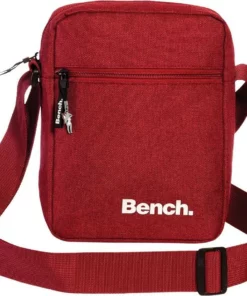 Bench. Umhängetasche »OTI301R Bench stylisches Cross Body Bag« (Umhängetasche), Damen, Jugend Umhängetasche Polyester, rot ca. 17cm x ca. 23cm Weinrot, Schwarz, Dunkelgrau, Ocker