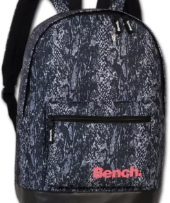 Bench. Freizeitrucksack »ORI301X Bench Rucksack Poleyster Schulrucksack« (Freizeitrucksack), Jugend, Damen Freizeitrucksack, Sporttasche Polyester, Kunstleder, lila, Größe ca. 42cm, Schlangenhaut Blau, Grün