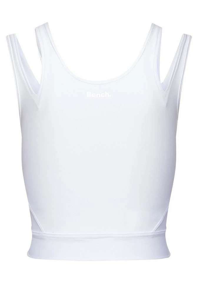 Bench. Crop-Top mit Doppelträger Schwarz, Weiß 3 Bench. Crop-Top mit Doppelträger Schwarz, Weiß – Bild 3