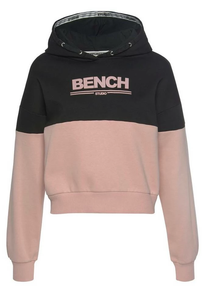 Bench. Hoodie mit Logodruck Grau-altrosa, Grau-schwarz, Schwarz-altrosa 2 Bench. Hoodie mit Logodruck Grau-altrosa, Grau-schwarz, Schwarz-altrosa – Bild 2