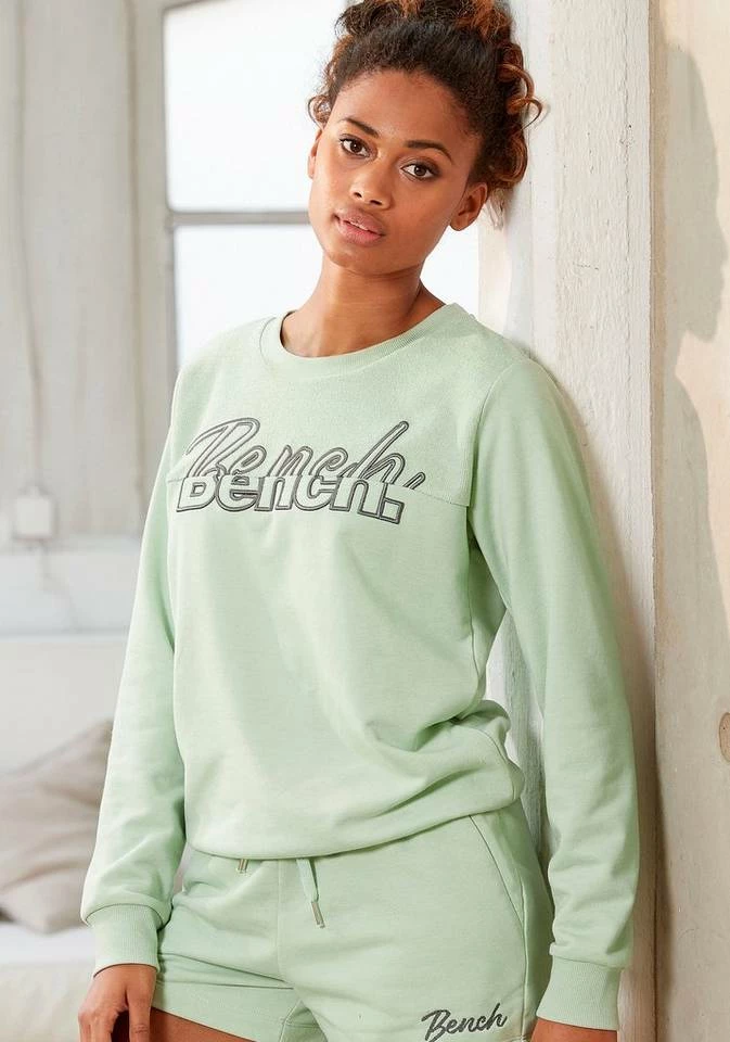 Bench. Sweatshirt mit Logostickerei Mint, Anthrazit-meliert, Schwarz 1 Bench. Sweatshirt mit Logostickerei Mint, Anthrazit-meliert, Schwarz