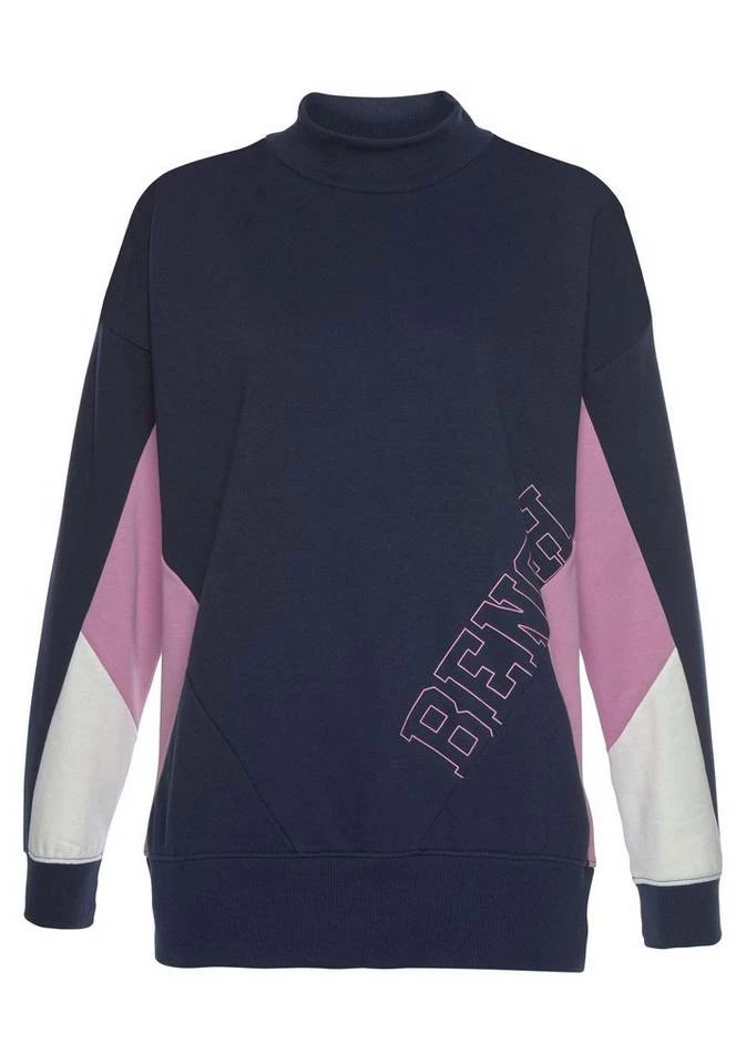 Bench. Sweatshirt mit Stehkragen und Kontrastdetails 2 Bench. Sweatshirt mit Stehkragen und Kontrastdetails – Bild 2