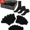 Bench. Sportsocken (Box, 20-Paar) 3 Längen in einer Box 6 x schwarz | 7 x wei&szlig; | 7 x grau-meliert, 20 x schwarz