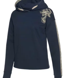 Bench. Kapuzensweatshirt mit Blumenprint und Logotapes Mandarine, Dunkelblau, Creme -Bench Verkaufsgeschäft a2d57ced 4d15 5b39 be4f 176eebf7f1ba