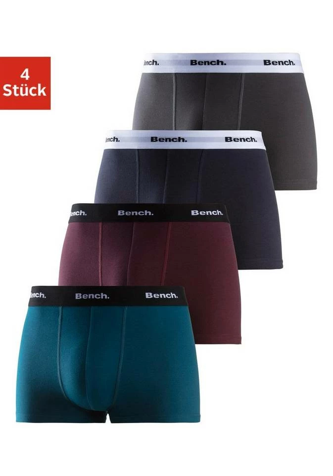 Bench. Boxer (4 Stück) mit kontrastfarbigem Bund Schwarz, Royalblau | grau-meliert | rot | schwarz, Navy | bordeaux | petrol | anthrazit 27 Bench. Boxer (4 Stück) mit kontrastfarbigem Bund Schwarz, Royalblau | grau-meliert | rot | schwarz, Navy | bordeaux | petrol | anthrazit – Bild 27