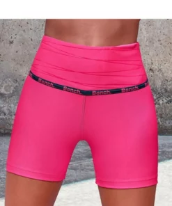 Bench. Funktionsshorts mit breitem Bündchen Pink, Blue