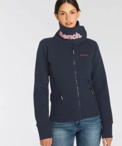 Bench. Sweatjacke »HAYLO« Signature Sweatjacke mit Kragenlasche Black, Fuchsia, Grau, Grey -Bench Verkaufsgeschäft c8cd7794 ee2b 5150 9474 98c903f8a8a0