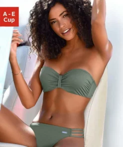 Bench. Bügel-Bandeau-Bikini-Top »Perfect«, im Uni-Style Oliv, Schwarz, Rot -Bench Verkaufsgeschäft c99df256 db23 5eae 844a 349f2eb7fae8