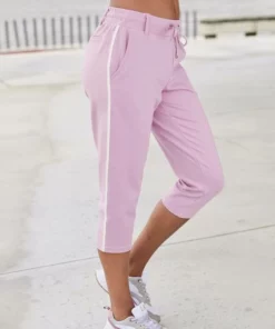 Bench. Caprihose mit seitlichen Streifen Mint, Altrosa, Schwarz