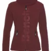 Bench. Fleecejacke »FINISH« Signature Style mit hochgeschlossenem Stehkragen Marine, Bordeaux