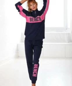 Bench. Sweatshirt »Contrast« im Color-Blocking Design mit Logoprint Grau-meliert-pfirsich, Navy-pink, Wei&szlig;-schwarz -Bench Verkaufsgeschäft d62e895a 9c19 5528 adbb 9815a49deb29