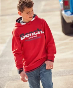 Bench. Kapuzensweatshirt mit gestreiften Bündchen -Bench Verkaufsgeschäft de446e34 8137 5e43 8b5e 62a575e853ec