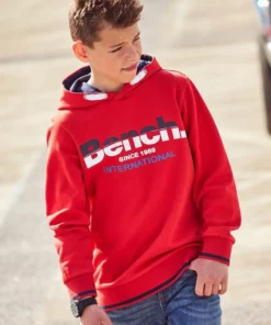 Bench. Kapuzensweatshirt mit gestreiften Bündchen -Bench Verkaufsgeschäft e345e670 ad57 5a7b bf1e b822f7489985