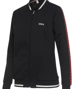 Bench. Sweatjacke im Collegestyle Schwarz, Offwhite-ecru-altweiß, Rot -Bench Verkaufsgeschäft e395dfc1 5a7a 5466 833e 3fe7f4c53092