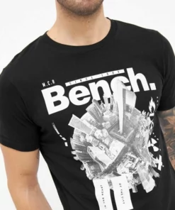 Bench. Kurzarmshirt »Fontaine« Schwarz, Grey marl -Bench Verkaufsgeschäft e4fcee1a fa25 5766 aff2 07b5a4ebf711