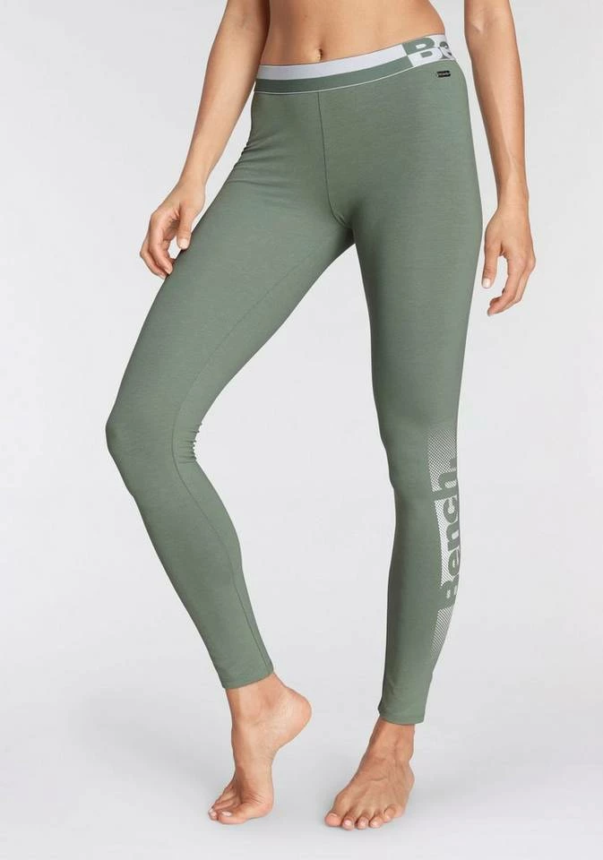Bench. Leggings mit Logoprint am Bündchen Rauchmint-weiß, Schwarz-weiß 1 Bench. Leggings mit Logoprint am Bündchen Rauchmint-weiß, Schwarz-weiß