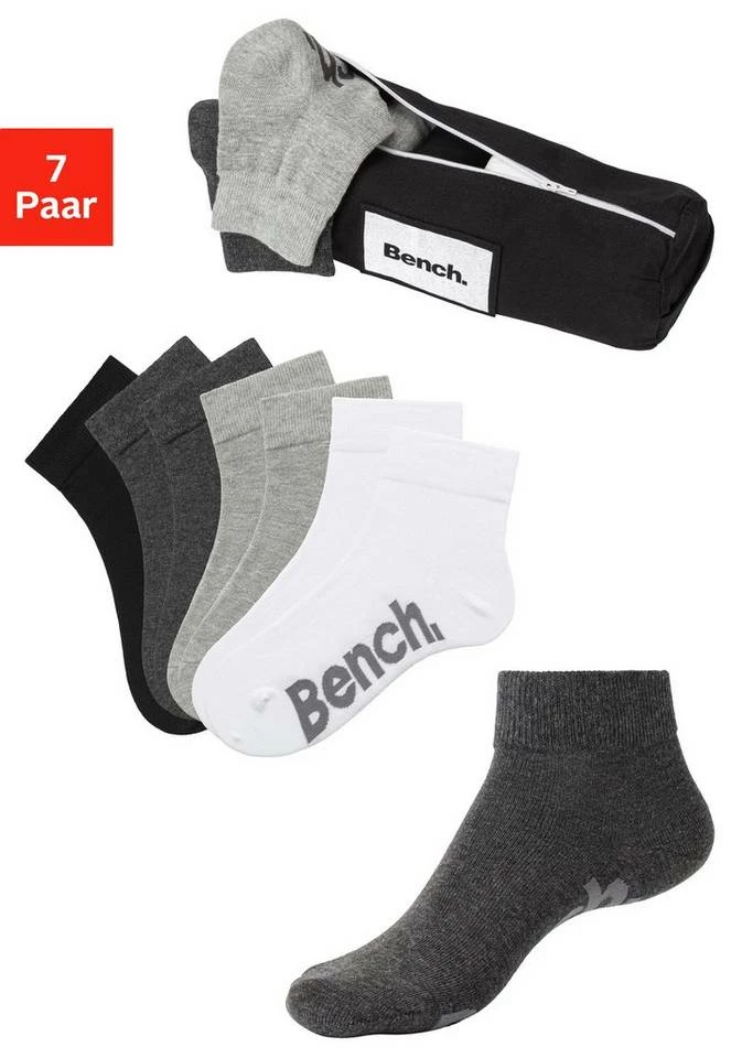 Bench. Kurzsocken (Federtasche, 7-Paar) in ansprechendem Mäppchen mit Reißverschluss 2 x anthracite-meliert | 1 x schwarz | 2 x hellgrau-meliert | 2 x weiß, 7 x schwarz, 2 x marine | 1 x dunkelblau | 2 x jeansblau-meliert | 2 x jeans-meliert 9 Bench. Kurzsocken (Federtasche, 7-Paar) in ansprechendem Mäppchen mit Reißverschluss 2 x anthracite-meliert | 1 x schwarz | 2 x hellgrau-meliert | 2 x weiß, 7 x schwarz, 2 x marine | 1 x dunkelblau | 2 x jeansblau-meliert | 2 x jeans-meliert – Bild 9