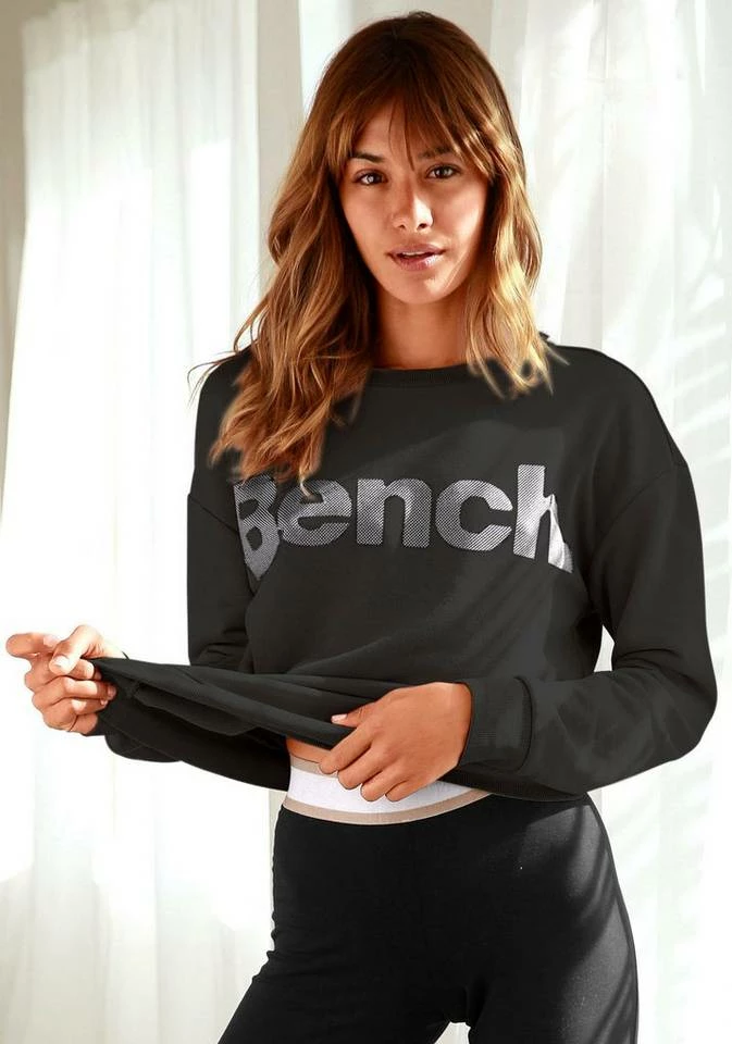 Bench. Sweatshirt mit Labeldruck Camelfarben-schwarz, Schwarz-taupe 7 Bench. Sweatshirt mit Labeldruck Camelfarben-schwarz, Schwarz-taupe – Bild 7