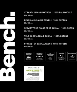 Bench. Strandtuch »Bench« (1-St), mit dekorativem "Bench" Schriftzug Rosa, Grau, Hellblau, Mint -Bench Verkaufsgeschäft f1d84bf5 7211 5403 a2ce e6f5a1780600