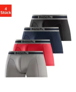 Bench. Funktionsboxer (4 Stück) aus Microfaser Blau | bordeaux | anthrazit | petrol, Navy-rot | navy-grau-meliert | navy-blau | navy-weiß, Rot | grau-meliert | navy | schwarz, Schwarz-anthrazit-meliert -Bench Verkaufsgeschäft f2c43be6 dcc4 59a8 aecc 64811c57371f