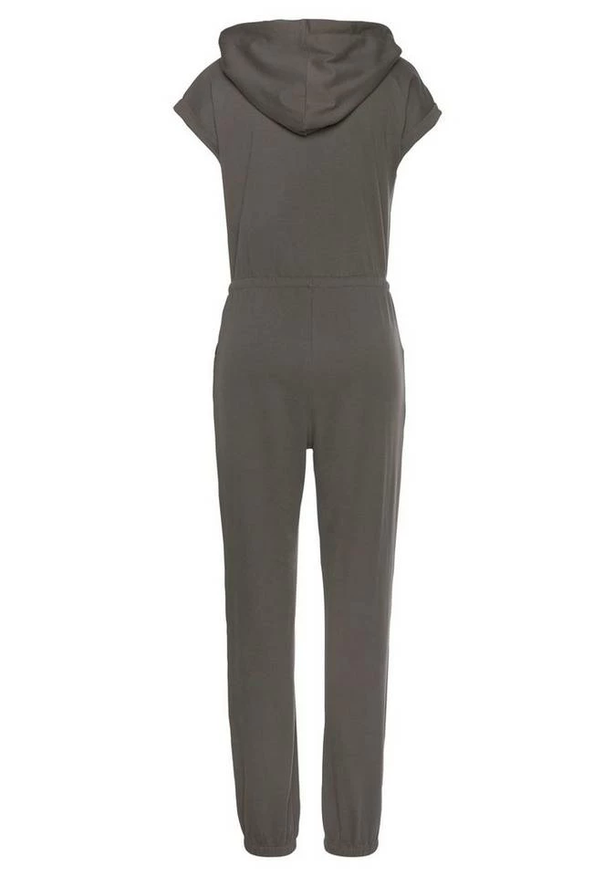 Bench. Overall aus Jersey mit Kapuze Taupe, Schwarz 4 Bench. Overall aus Jersey mit Kapuze Taupe, Schwarz – Bild 4