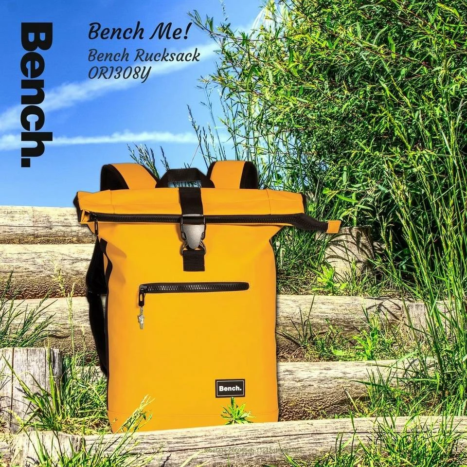 Bench. Rucksack »ORI308Y Bench Freizeitrucksack gelb Rucksack« (Businessrucksack), Damen, Herren, Jugend Businessrucksack, Freizeitrucksack PU, Kunststoff, gelb ca. 38cm x ca. 47/56cm Gelb-lemon, Weiss, Rosa, Schwarz 4 Bench. Rucksack »ORI308Y Bench Freizeitrucksack gelb Rucksack« (Businessrucksack), Damen, Herren, Jugend Businessrucksack, Freizeitrucksack PU, Kunststoff, gelb ca. 38cm x ca. 47/56cm Gelb-lemon, Weiss, Rosa, Schwarz – Bild 4