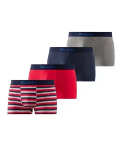 Bench. Boxer (4 Stück) mit modischem Streifen Olivgrün-gestreift | olivgrün | grau-meliert | navy, Rot | blau | olivgrün | navy, Blau-gestreift | blau | grau-meliert | navy, Rot-gestreift | rot | grau-meliert | navy -Bench Verkaufsgeschäft fc8478dc fa5f 5af0 b1ec 92d1bf58b751